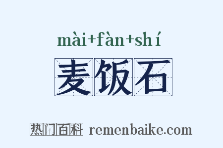 麦饭石是什么意思的图片